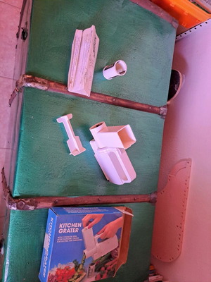 Vegetable grater used, all together