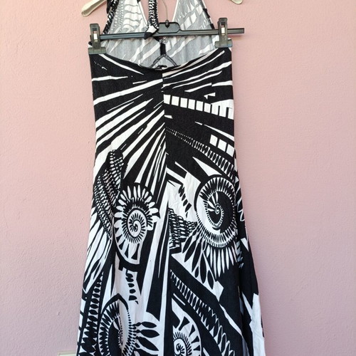 Giovane San Martino dress like new, midi, black and white, size M