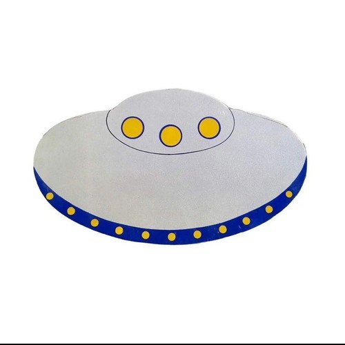 Decorative wall panel flying saucer 30x15cm new