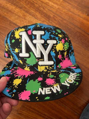 City Hunter USA Paint Splatter hat like new, street style