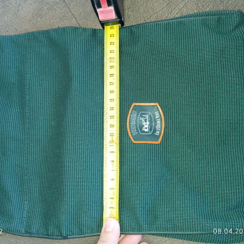 Hermes Eau D’Orange Verte pouch like new, green