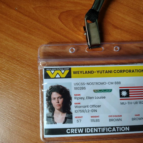 Ripley Badge from Alien like new