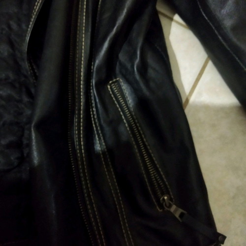 Brokers leather jacket used, black, size L
