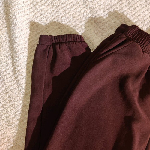 Women's burgundy tracksuit 2XL with lining and elastic waist