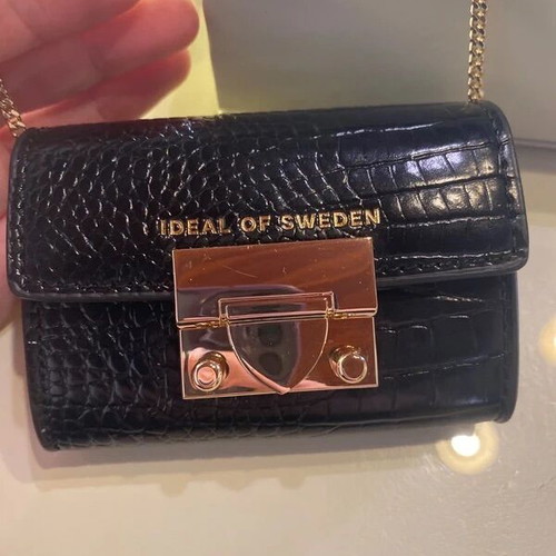 iDeal Of Sweden Mini Bag Black Croco New with Box