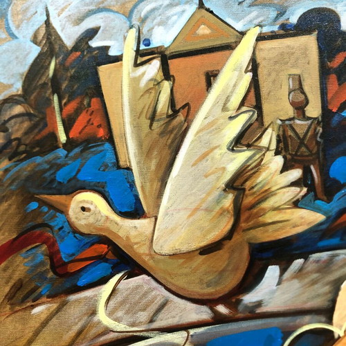 Oil painting by Markellos Galanos 2009 used