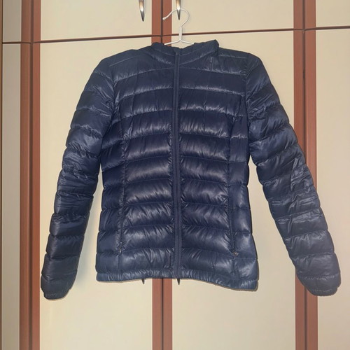 Lacoste women's jacket used, size 38, blue, down, waterproof