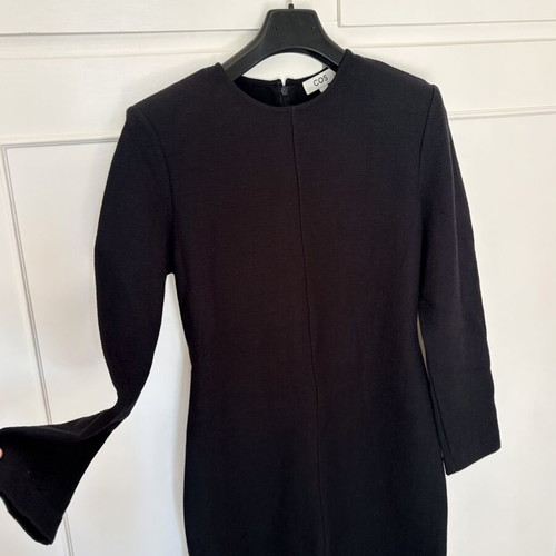 COS long-sleeved knee-length dress like new, black, size S