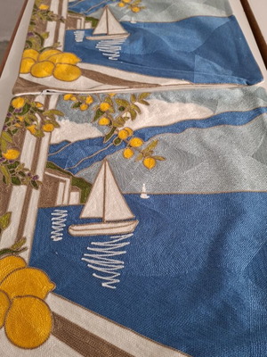 Μαξιλαράκια μάλλινα σετ 2 τεμαχίων 43×43 cm καινούργια