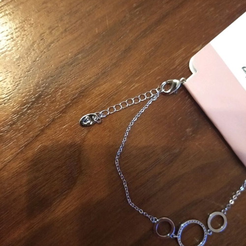 VETA bracelet with small diamonds, stainless steel