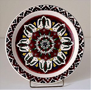 Ceramica Olympia Διακοσμητικό Πιάτο Τοίχου Ø25,2cm Hand made Greece #01214