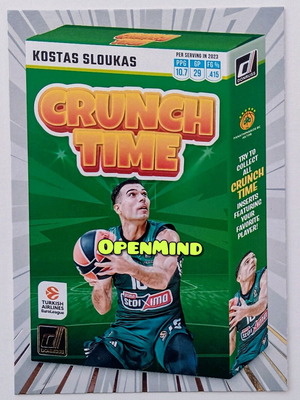 Κάρτα Κώστα Σλούκα #10 Crunch Time Panathinaikos Donruss Euroleague 2023-24 καινούργια