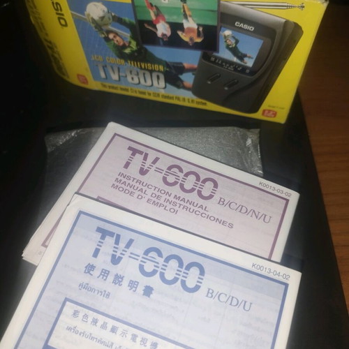 Casio TV-600 portable television like new