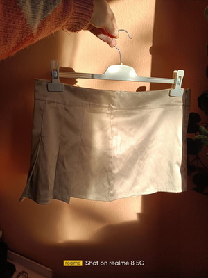 Hyper mini skirt like new, gold, size XL