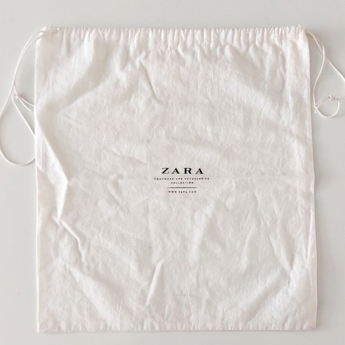 Zara fabric dust bag like new for footwear and accessories
