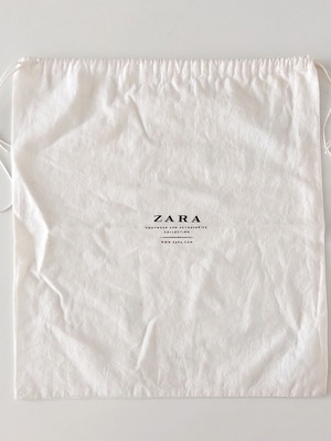 Zara fabric dust bag like new for footwear and accessories