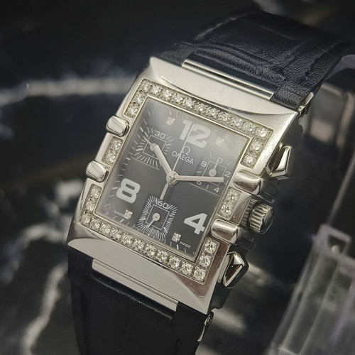 Omega Constellation Quadra Diamond Chronograph watch