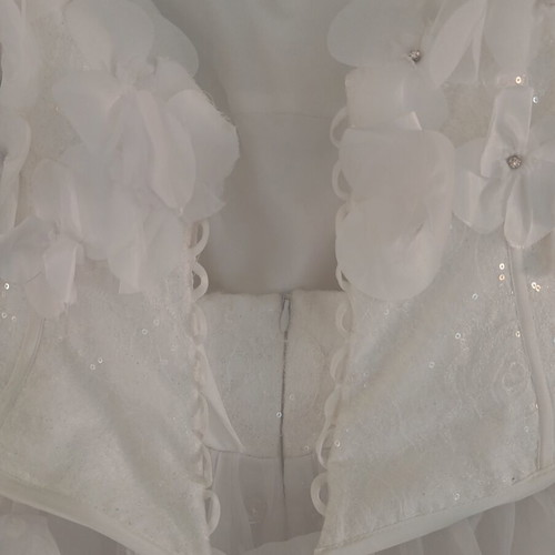 Vintage style wedding dress, Dimitriou collection, white