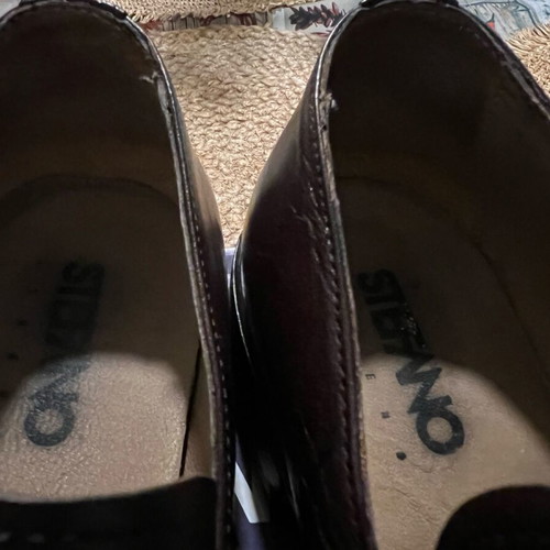 Stefano leather loafers moccasins used size 45 brown