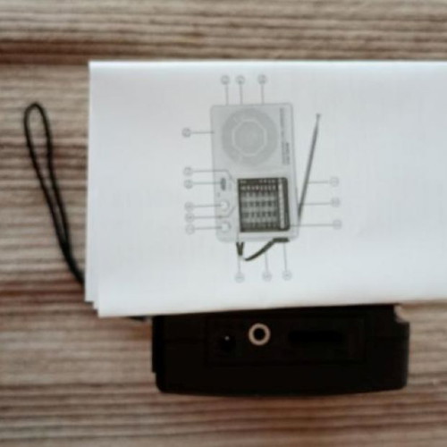 Portable radio FM AM MW SW TV new, black