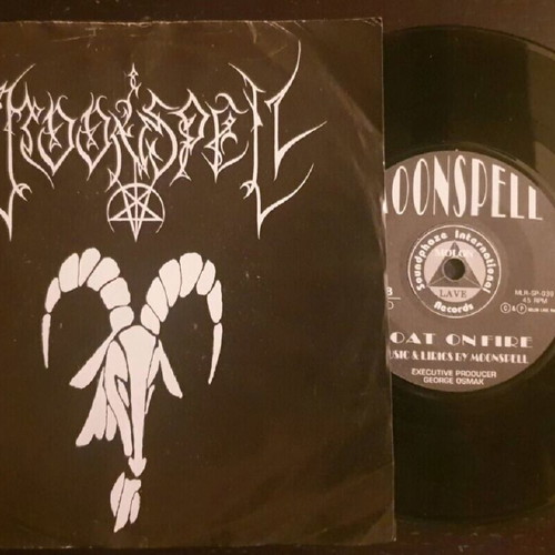 Moonspell Goat On Fire / Wolves From The Fog 7" vinyl 1994 like new