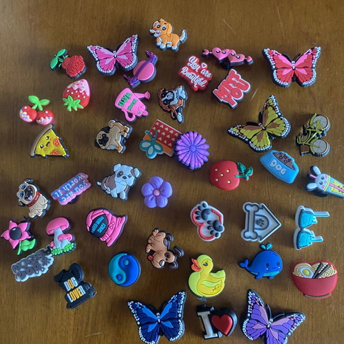 Shoe Charms New Set of 41 Colorful Decorations for Slippers
