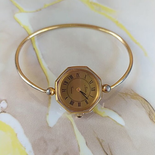 Nirva Geneve vintage gold-plated mechanical women's watch