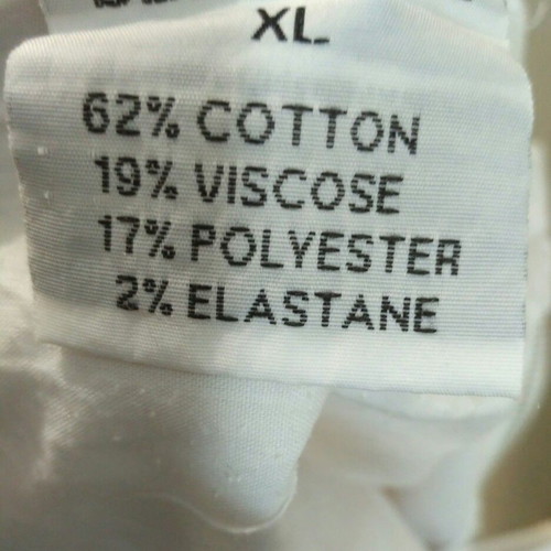 Elastic pants used, white with pockets, size L
