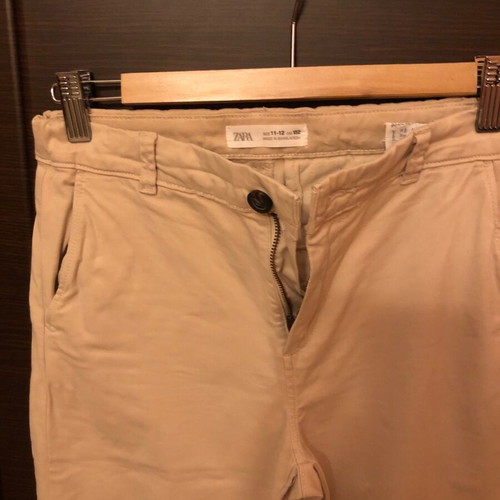ZARA fabric beige pants straight fit like new for boy 11 years