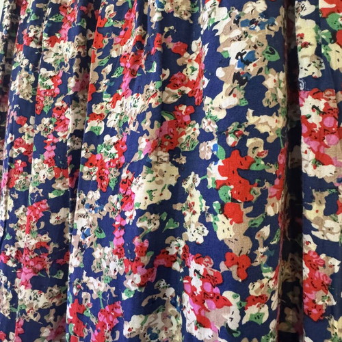 Floral One-Piece Jumpsuit like new, size Large, blue multicolor
