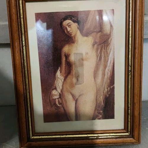 Frames with glass and new prints, set of 12 pieces