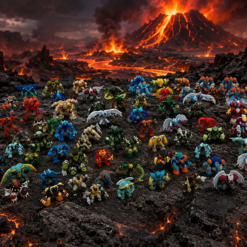Gormiti mega collection like new, 86 figures
