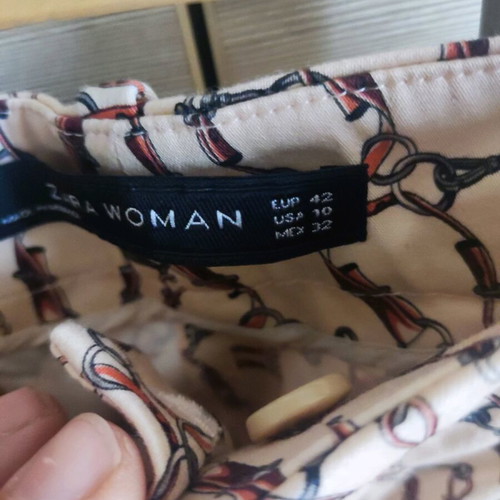 Zara pants new, size S and M, beige multicolor