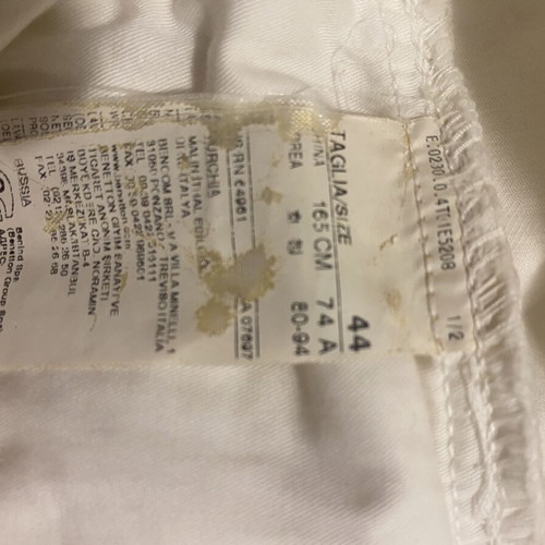 White pants United Colors of Benetton size S like new