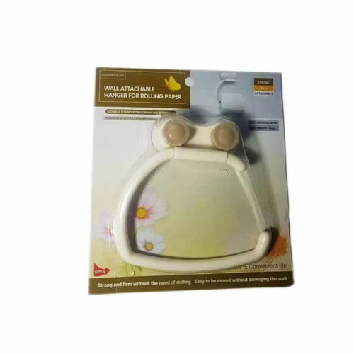 Toilet paper holder with 2 suction cups M8398 new