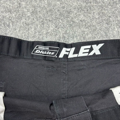 Dickies Flex Carpenter Shorts used, men's W44 black canvas stretch