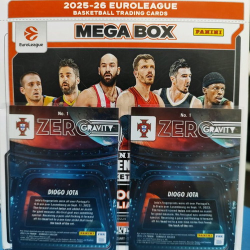Donruss Zero Gravity Diogo Jota collectible cards new, 2 pieces