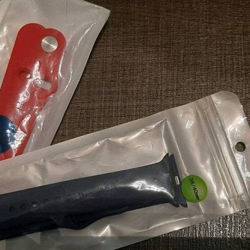 Λουράκια για Apple Watches καινούργια, 2 τεμάχια, κόκκινο και σκούρο μπλε