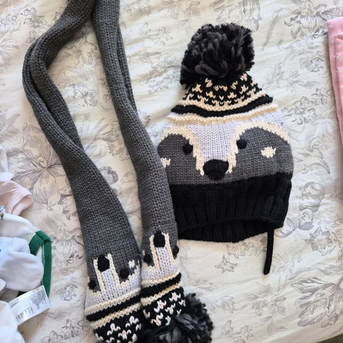 Zara kids scarf and hat like new