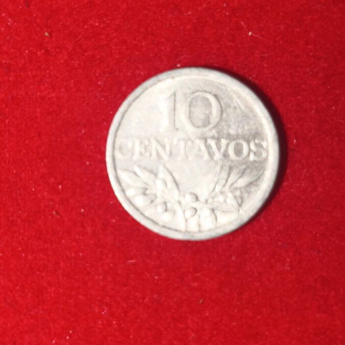 Portugal 10 Centavos Coin used