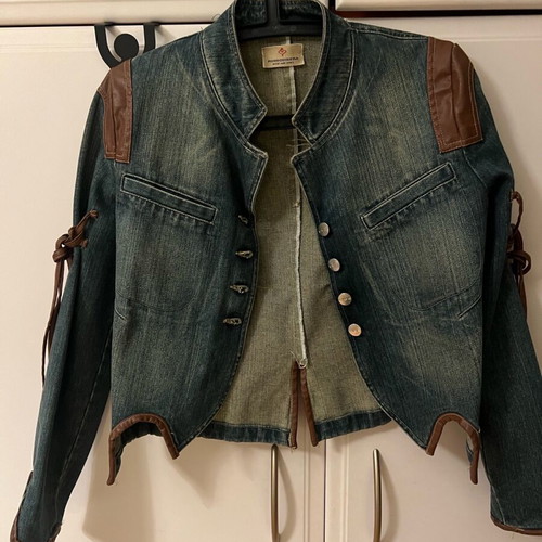 Rossodisera women's denim jacket like new, vintage blue
