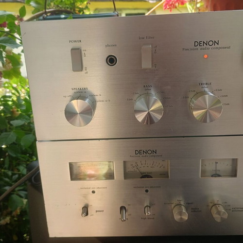 Denon TU-355 and PMA-232 vintage stereo amplifier set like new