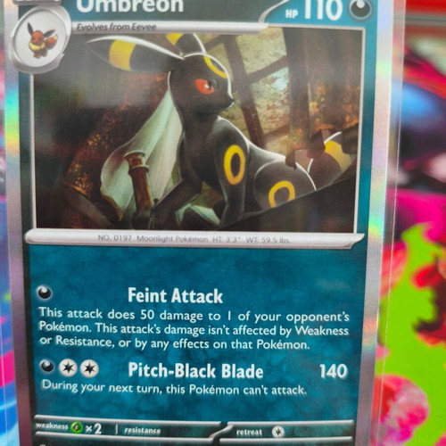 Pokémon TCG Umbreon PRE 059 Holo card like new