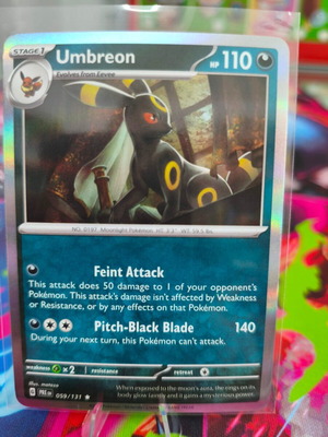 Pokémon TCG Umbreon PRE 059 Holo card like new