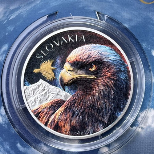 Silver Coin Slovak Eagle limited edition, new, 1 oz 999 silver