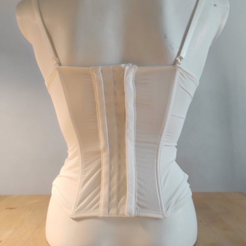 Corset H&M white like new with rhinestones and adjustable straps