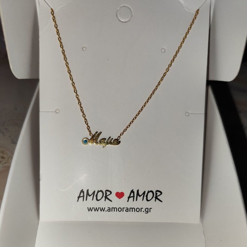 Amor Amor stainless steel necklace new gold color