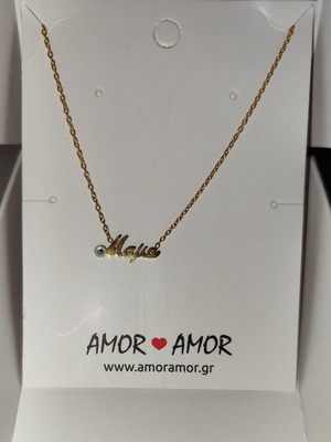 Amor Amor stainless steel necklace new gold color