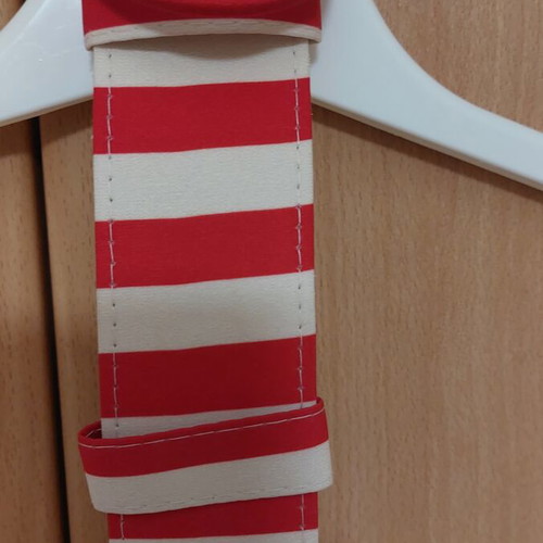 Karavan belt, white and red, size 100