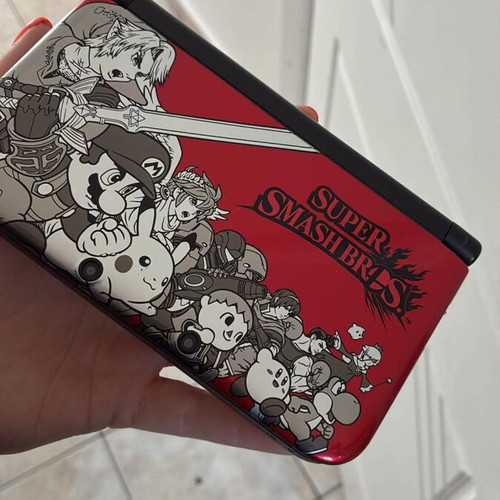 Nintendo 3DS XL Super Smash Bros. Limited Edition used console with 5 games